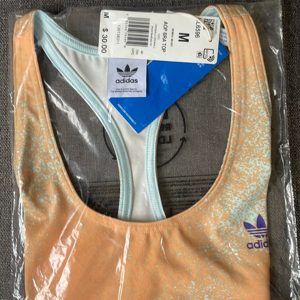 Adidas Allover Print Bra Too